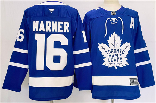 Men's Toronto Maple Leafs #16 Mitchell Marner Blue 2024-25 Stitched Jersey