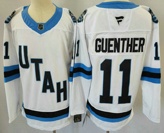 Men's Utah Hockey Club #11 Dylan Guenther White 2024 Stitched Jersey