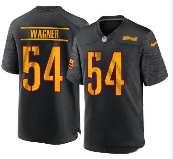 Men's Washington Commanders #54 Bobby Wagner Black Vapor Limited Stitched Football Jersey