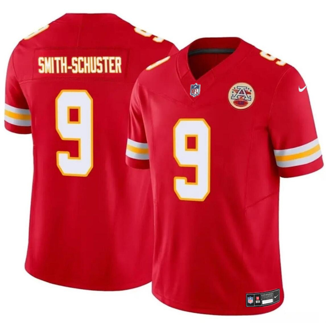 Men’s Kansas City Chiefs #9 JuJu Smith-Schuster Red 2023 F.U.S.E Vapor Untouchable Limited Stitched Football Jersey