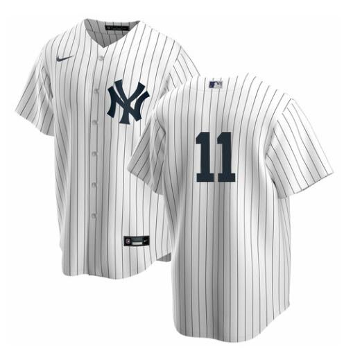 Men’s Nike New York Yankees #11 Anthony Volpe Pinstripe Only Number No NAME Stitched Jerseys