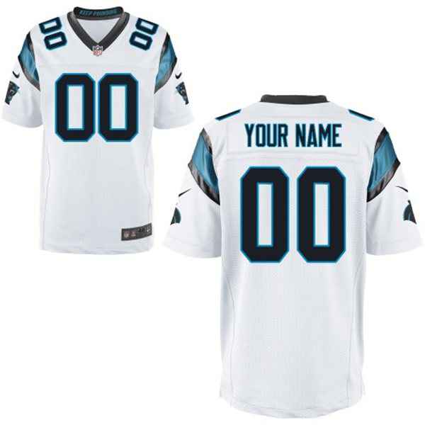 Men's Carolina Panthers Nike White Customized 2014 Elite Jersey