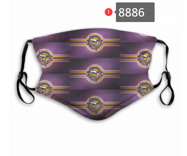 Minnesota-Vikings-Team-Face-Mask-Cover-with-Earloop-8886