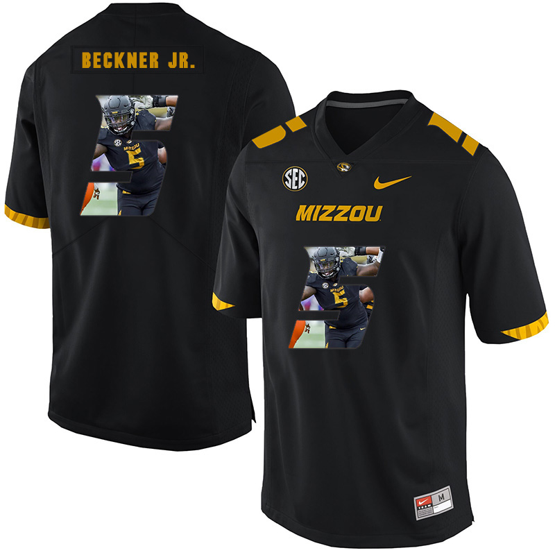 Missouri Tigers 5 Terry Beckner Jr. Black Nike Fashion College Football Jersey