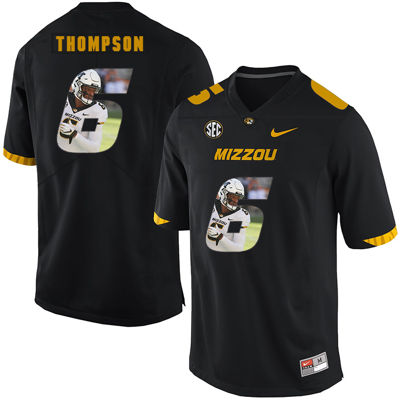 Missouri Tigers 6 Khmari Thompson Black Nike Fashion College Football Jersey