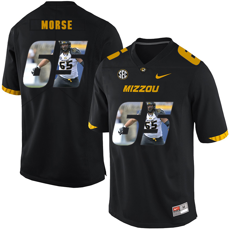 Missouri Tigers 65 Mitch Morse Black Nike Fashion College Football Jersey