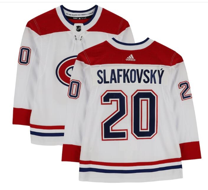 Montreal Canadiens #20 Juraj Slafkovsky White adidas Stitched Jersey