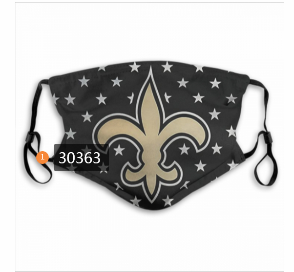 New-Orleans-Saints-Team-Face-Mask-Cover-with-Earloop-30363