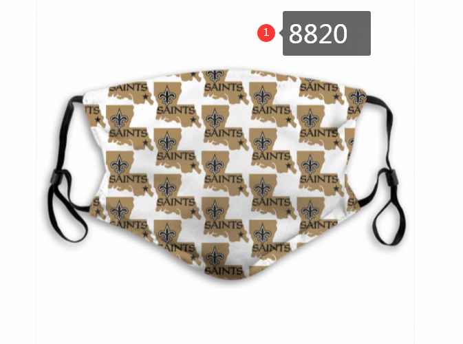 New-Orleans-Saints-Team-Face-Mask-Cover-with-Earloop-8820