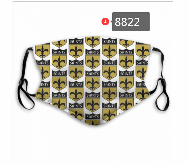 New-Orleans-Saints-Team-Face-Mask-Cover-with-Earloop-8822