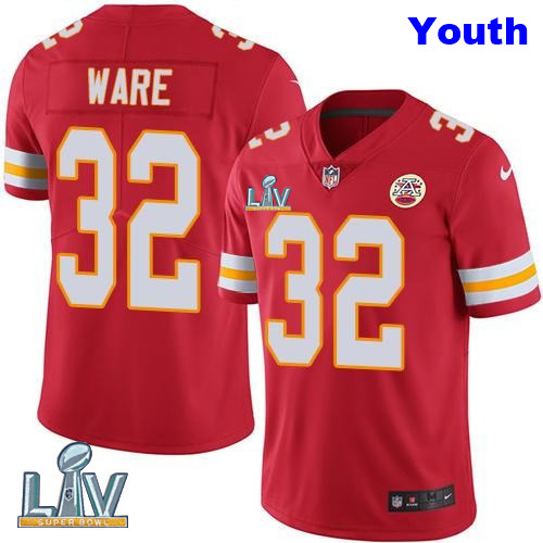 Nike Chiefs 32 Spencer Ware Red Youth Vapor Untouchable Limited Jersey