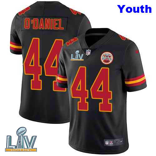 Nike Chiefs 44 Dorian O'Daniel Black Youth Vapor Untouchable Limited Jersey