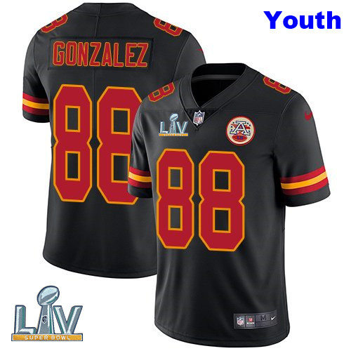 Nike Chiefs 88 Tony Gonzalez Black Youth Vapor Untouchable Limited Jersey