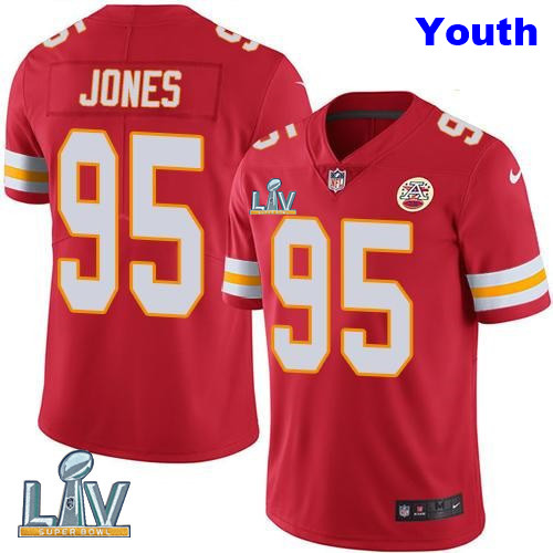 Nike Chiefs 95 Chris Jones Red Youth Vapor Untouchable Limited Jersey