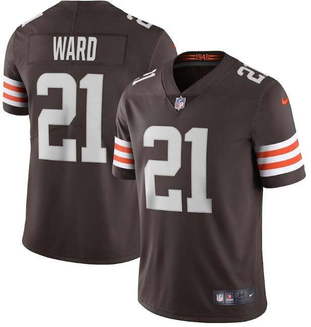 Nike Cleveland Browns #21 Denzel Ward Brown 2020 New Vapor Untouchable Limited Jersey