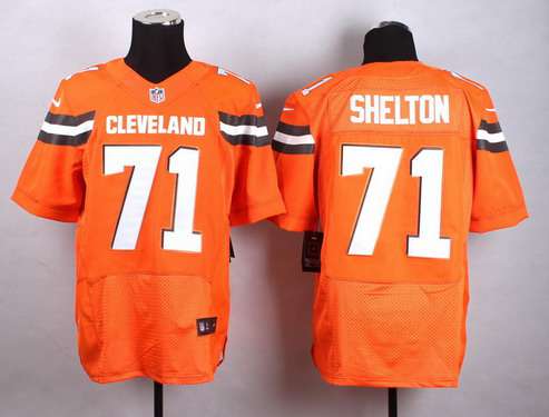 Nike Cleveland Browns #71 Danny Shelton 2015 Orange Elite Jersey