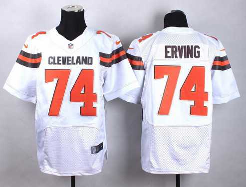 Nike Cleveland Browns #74 Cameron Erving 2015  White Elite Jersey