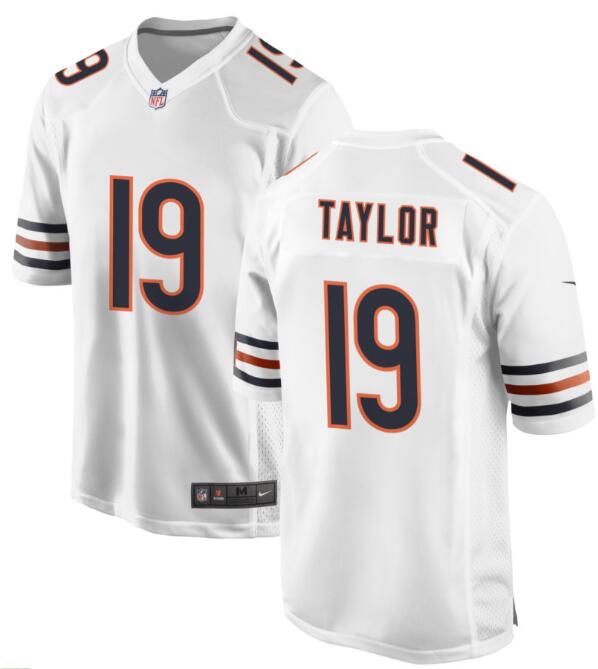 Nike Men's Chicago Bears #19 Tory Taylor WHite Game Jersey