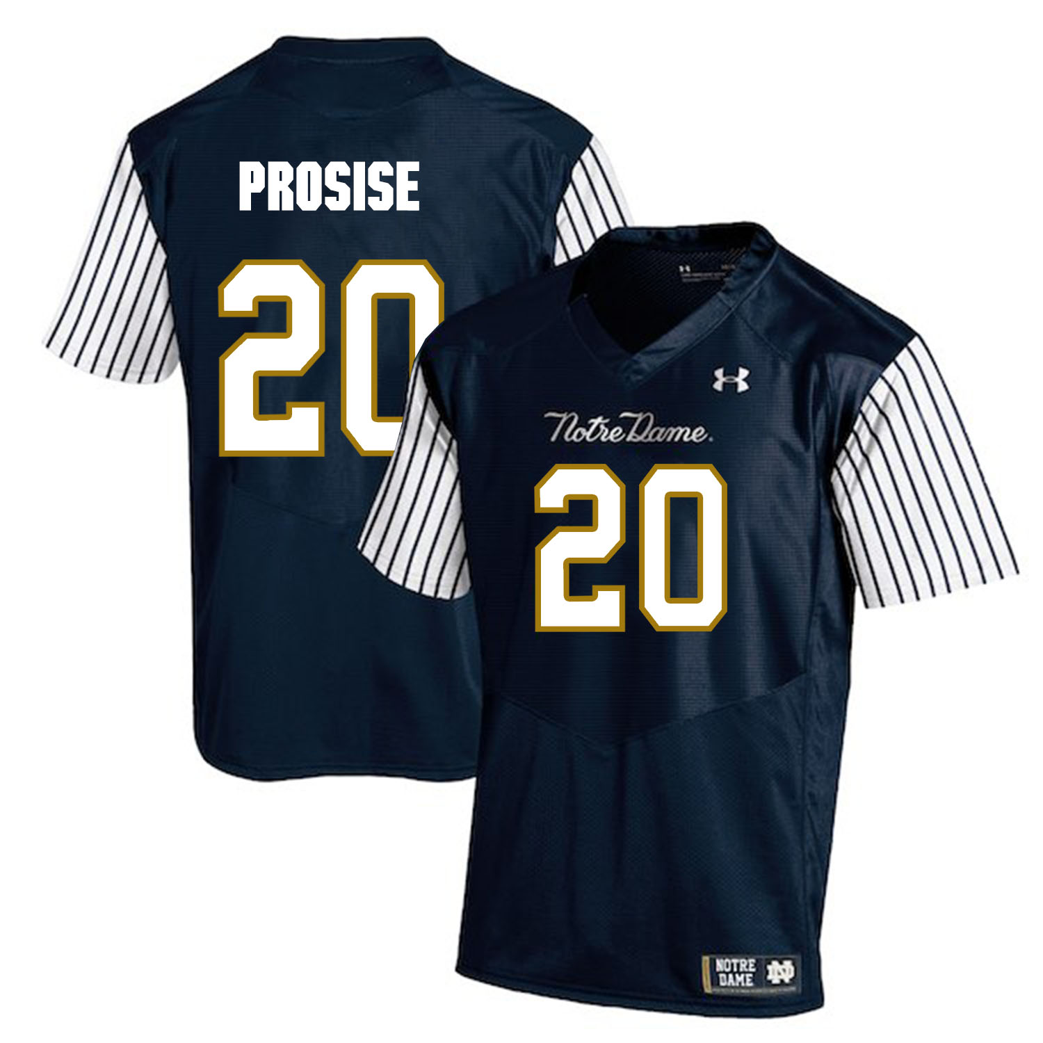 Notre Dame Fighting Irish 20 C.J. Prosise Navy College Football Jersey