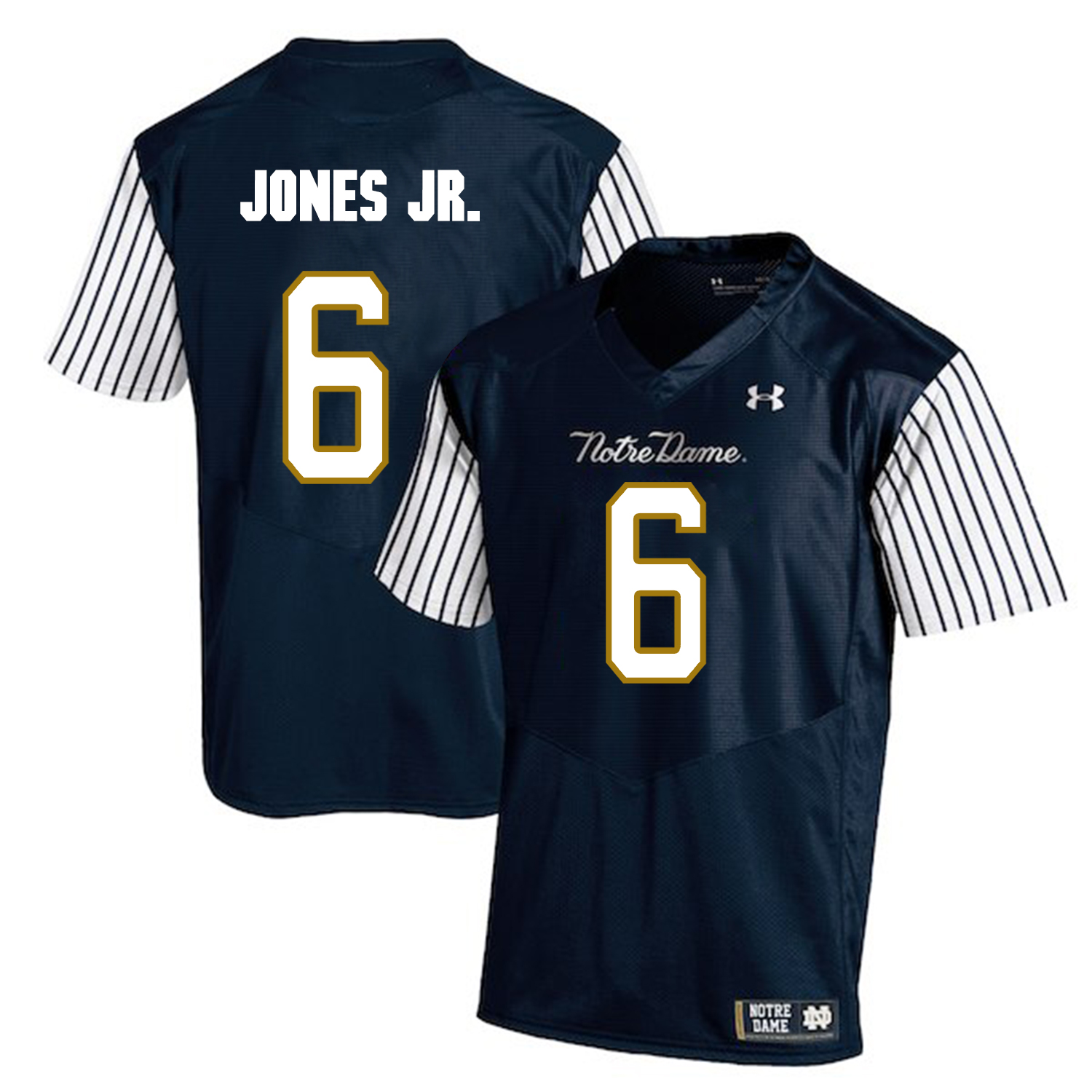 Notre Dame Fighting Irish 6 Tony Jones Jr. Navy College Football Jersey