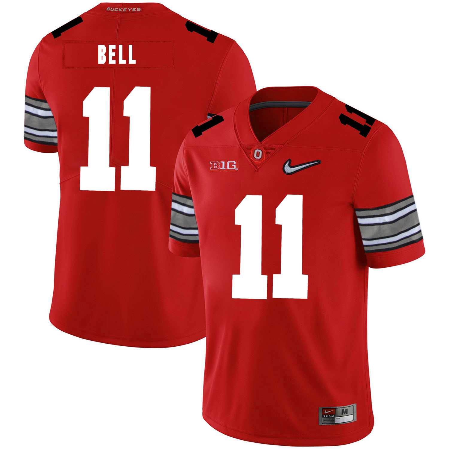 Ohio State Buckeyes 11 Vonn Bell Red Diamond Nike Logo College Football Jersey