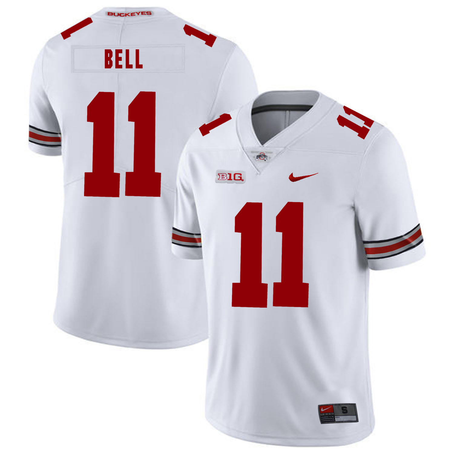 Ohio State Buckeyes 11 Vonn Bell White Nike College Football Jersey