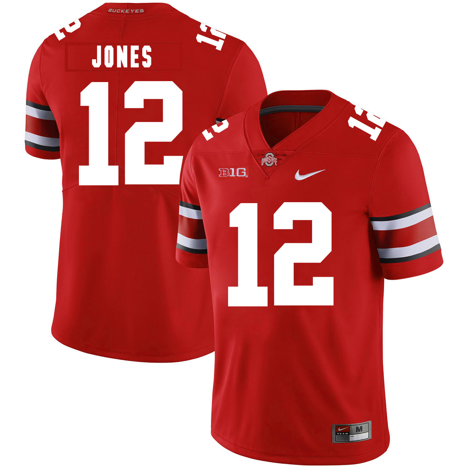 Ohio State Buckeyes 12 Cardale Jones Red Nike College Football Jersey