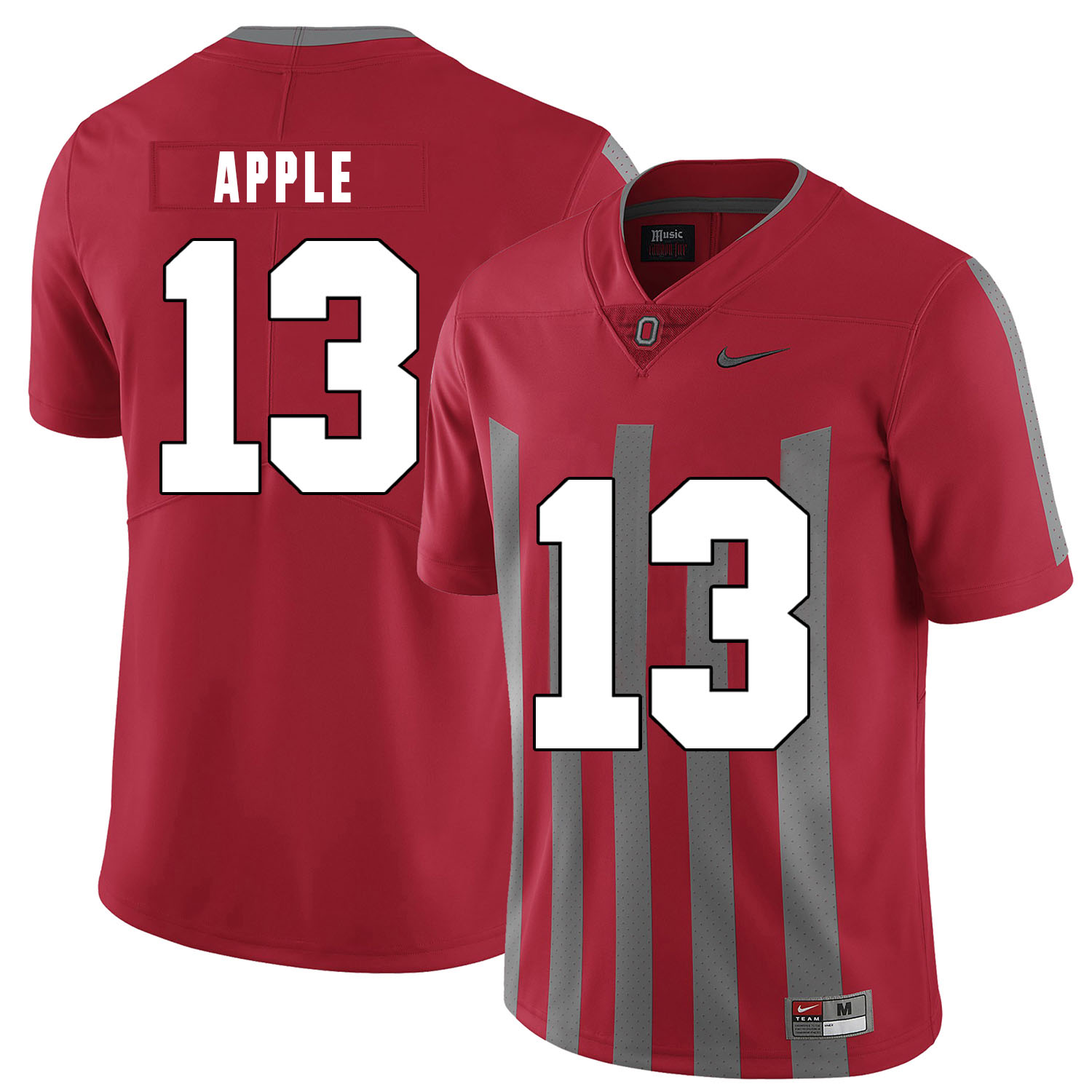 Ohio State Buckeyes 13 Eli Apple Red Elite Nike College Football Jersey