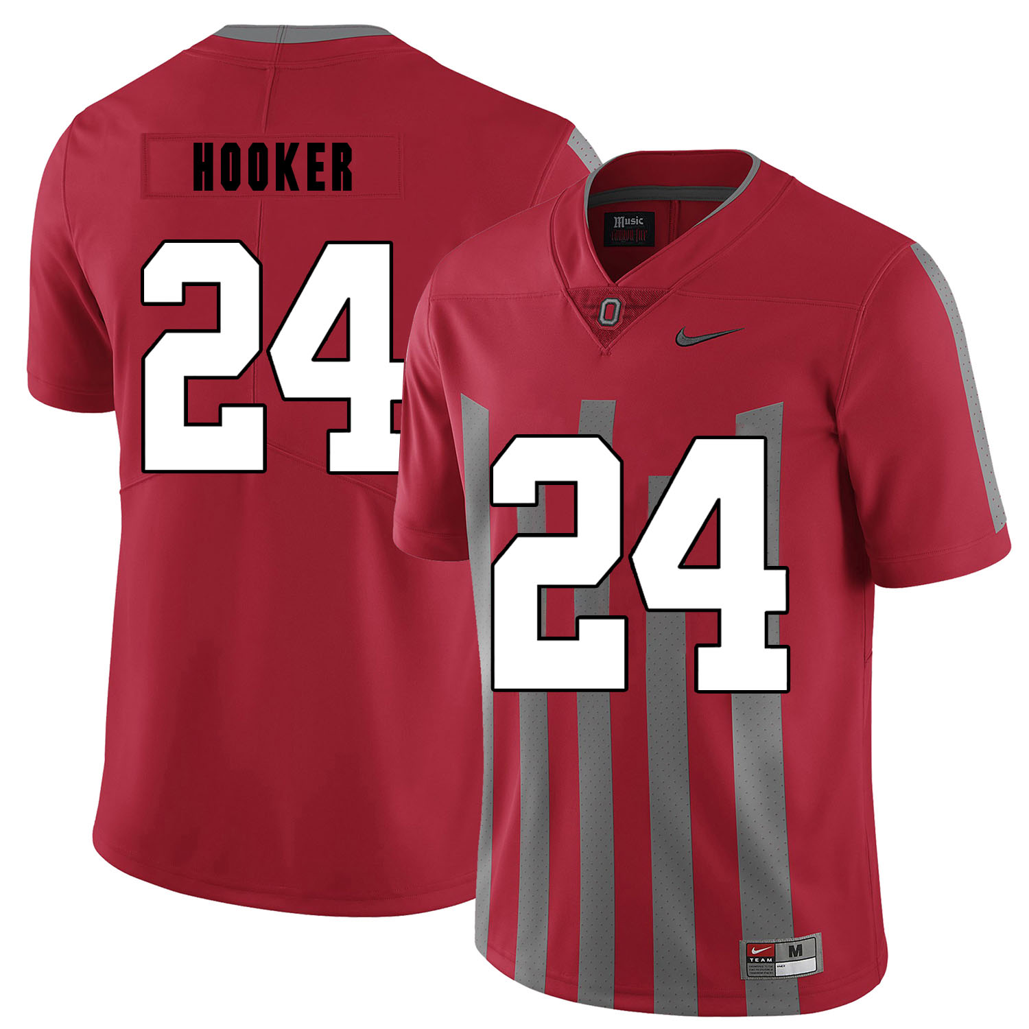 Ohio State Buckeyes 24 Malik Hooker Red Elite Nike College Football Jersey