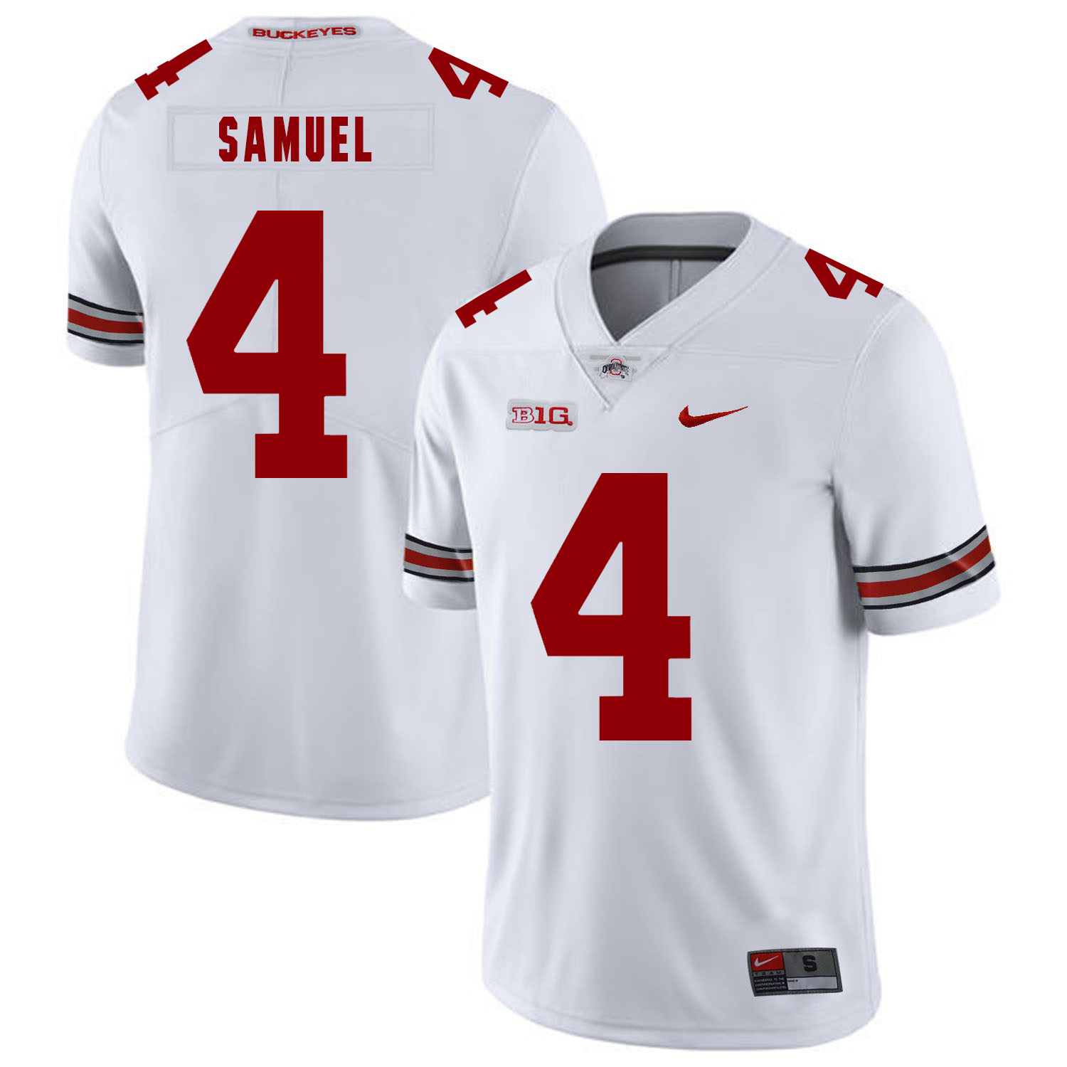 Ohio State Buckeyes 4 Curtis Samuel White Nike College Football Jersey