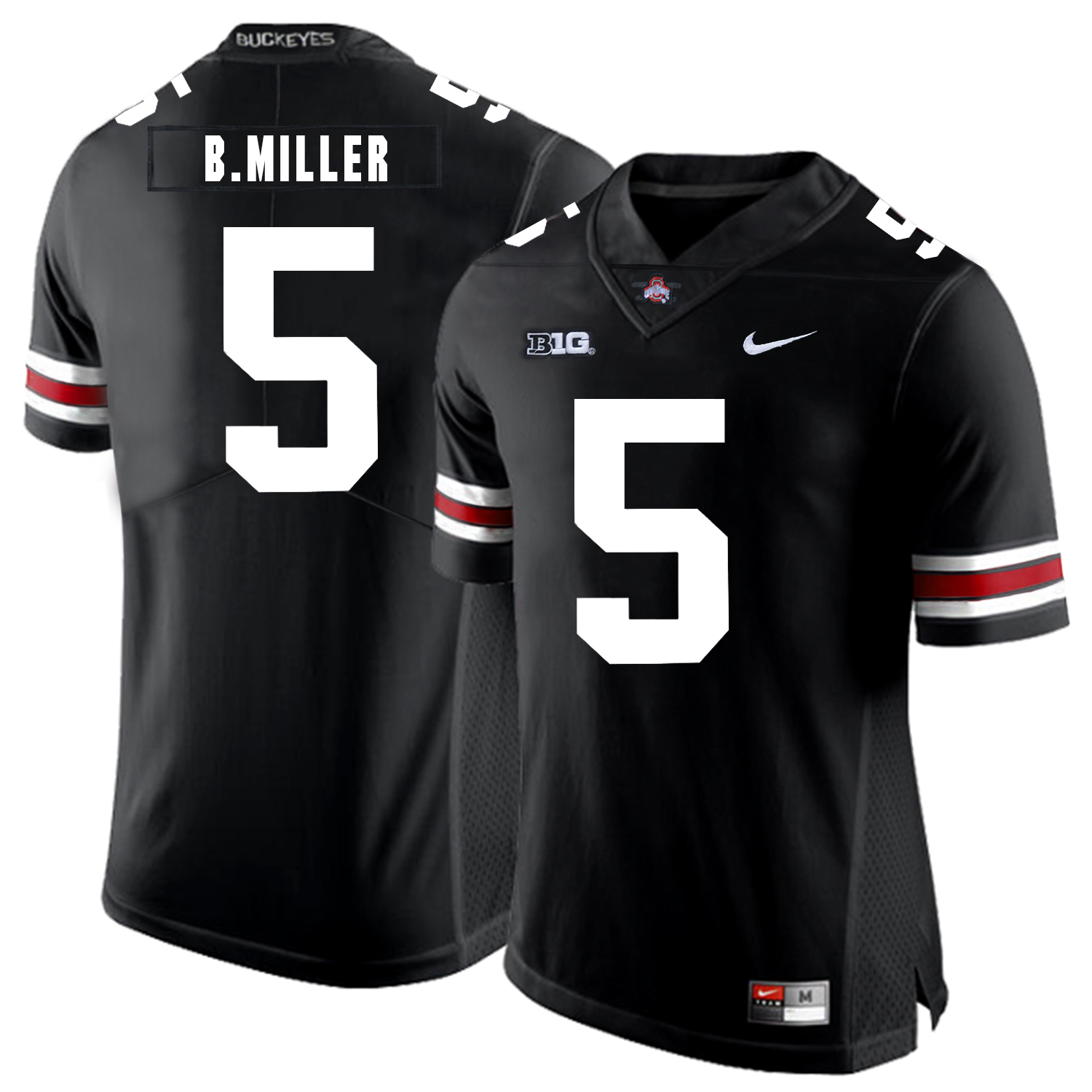 Ohio State Buckeyes 5 Braxton Miller Black Nike College Football Jersey