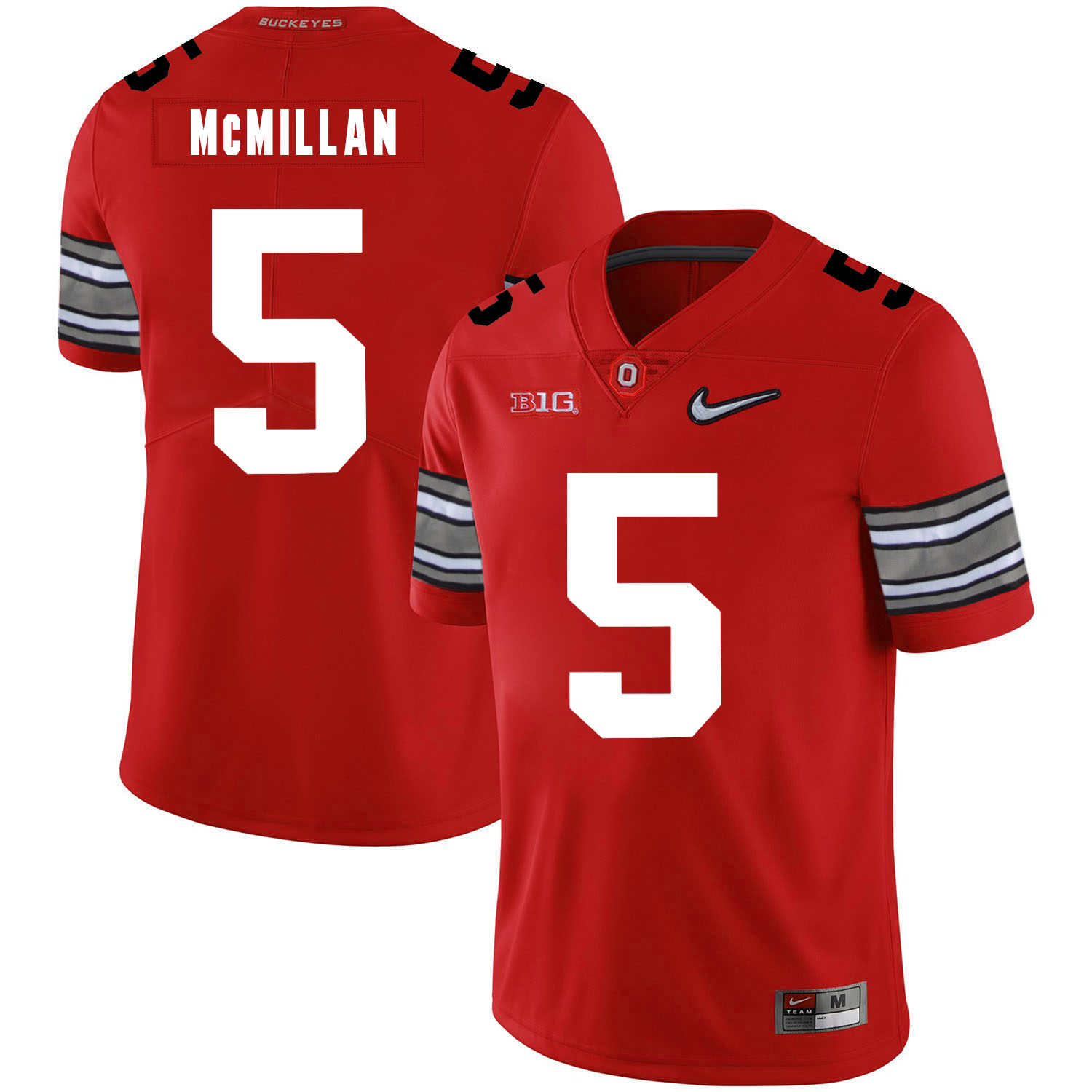 Ohio State Buckeyes 5 Raekwon McMillan Red Diamond Nike Logo College Football Jersey