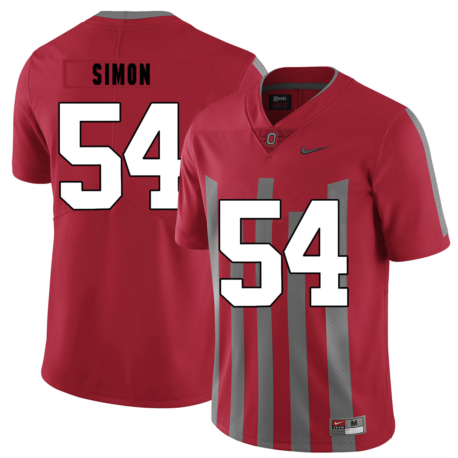 Ohio State Buckeyes 54 John Simon Red Elite Nike College Football Jersey