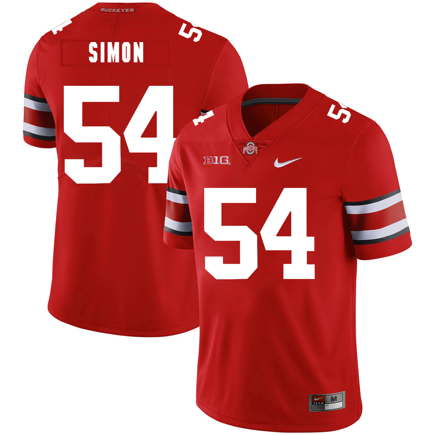 Ohio State Buckeyes 54 John Simon Red Nike College Football Jersey