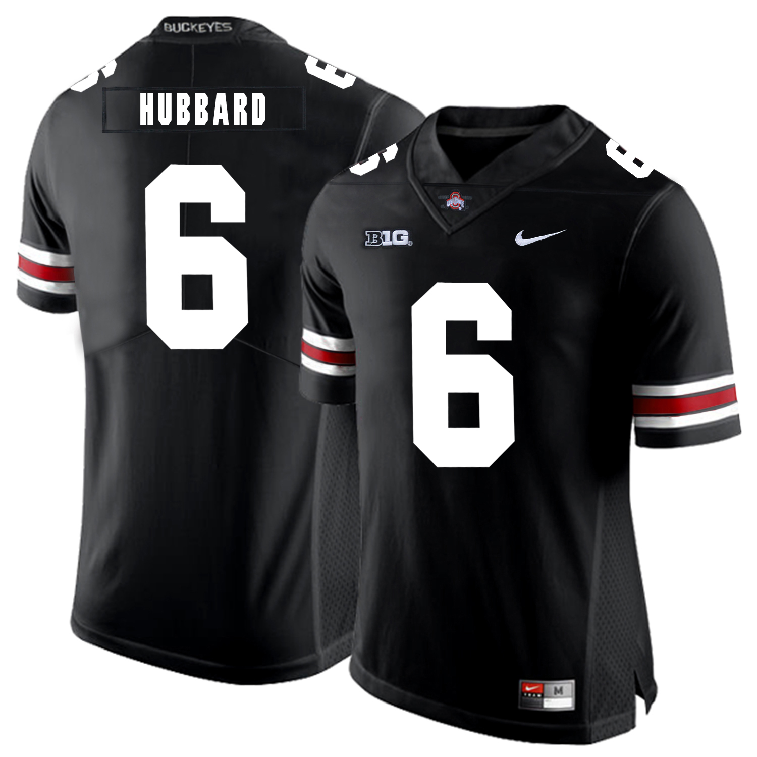 Ohio State Buckeyes 6 Sam Hubbard Black Nike College Football Jersey