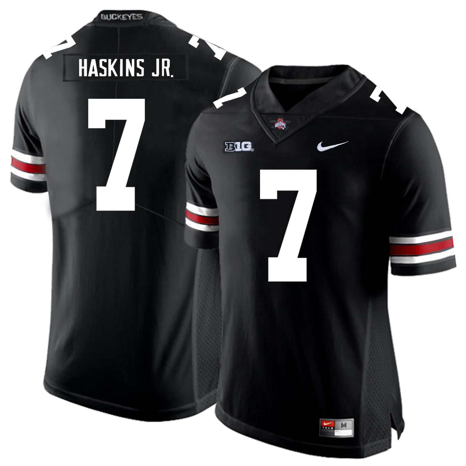 Ohio State Buckeyes 7 Dwayne Haskins Black Nike College Football Jersey