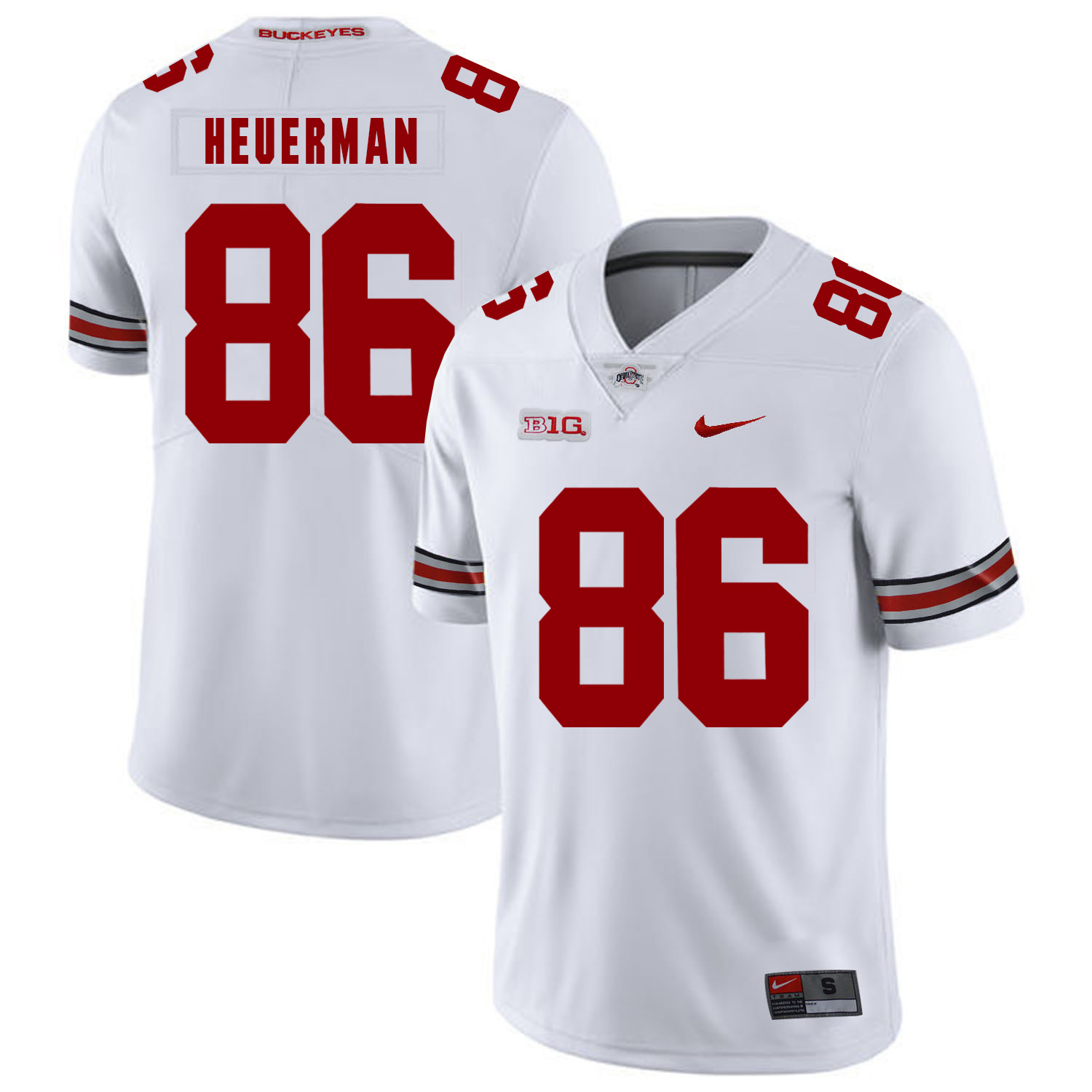 Ohio State Buckeyes 86 Jeff Heuerman White Nike College Football Jersey