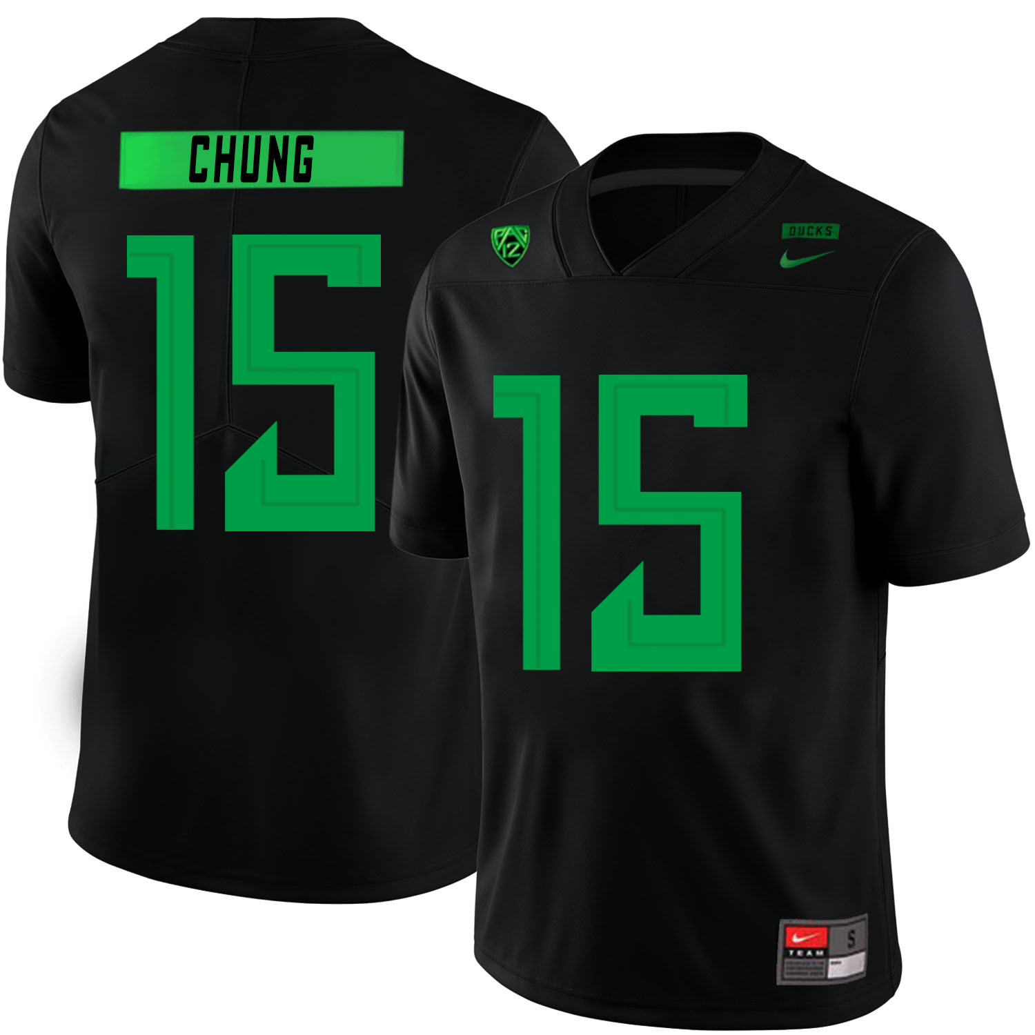 Oregon Ducks 15 Patrick Chung Black Nike College Football Jersey