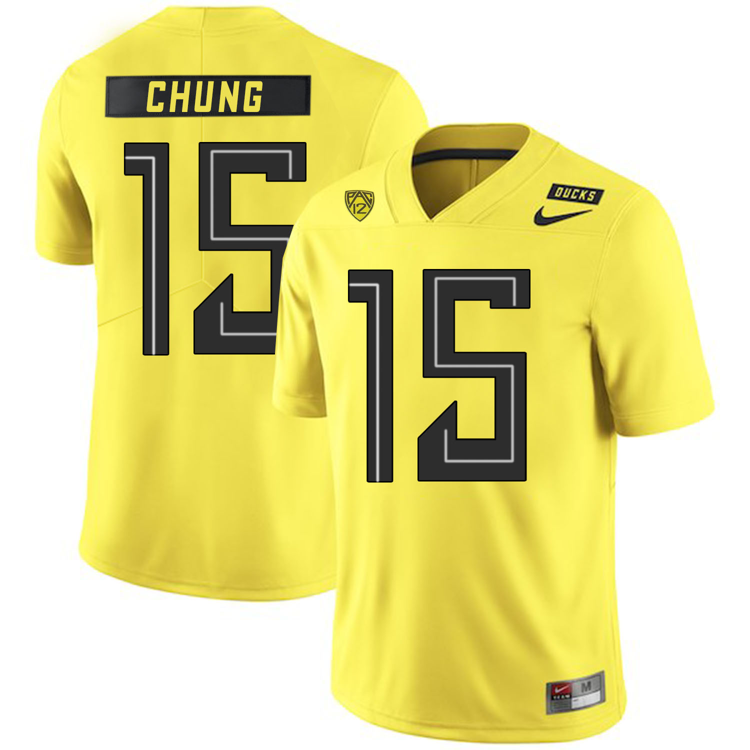 Oregon Ducks 15 Patrick Chung Yellow Nike College Football Jersey