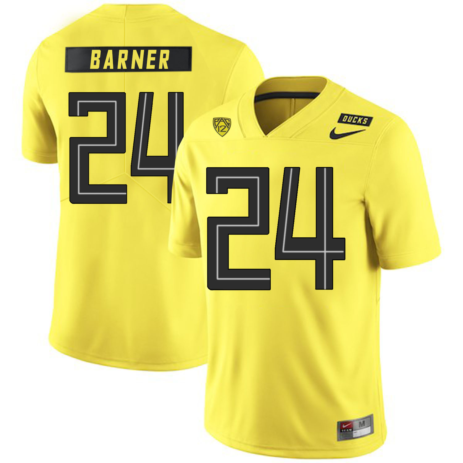 Oregon Ducks 24 Kenjon Barner Yellow Nike College Football Jersey