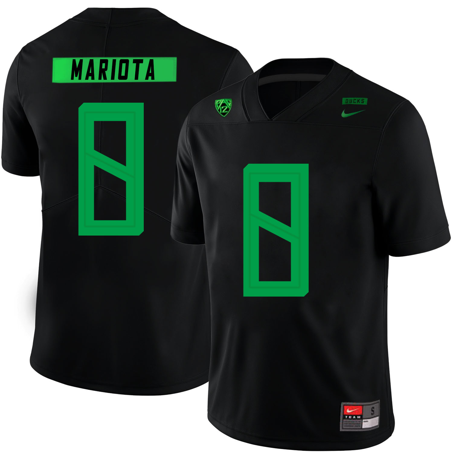 Oregon Ducks 8 Marcus Mariota Black Nike College Football Jersey