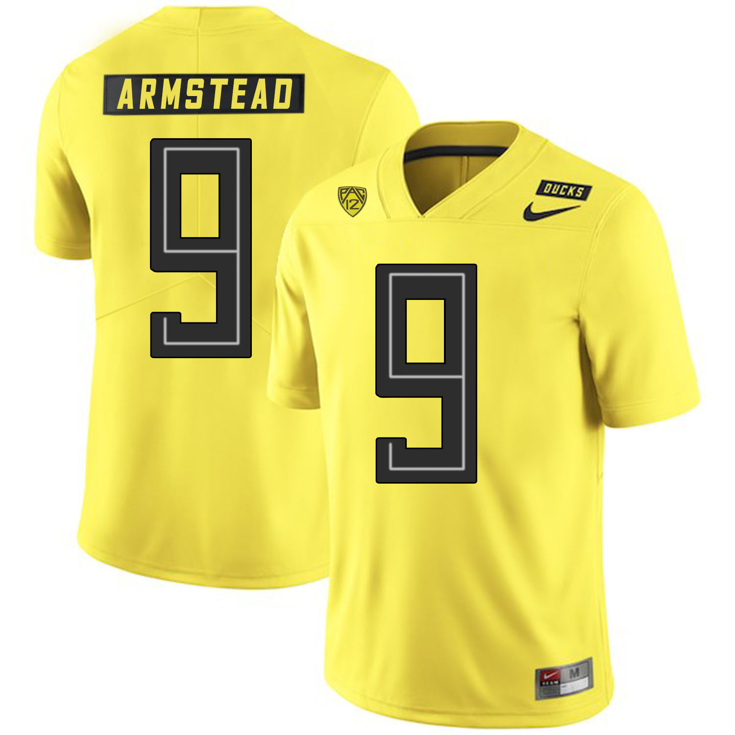 Oregon Ducks 9 Arik Armstead Yellow Nike College Football Jersey