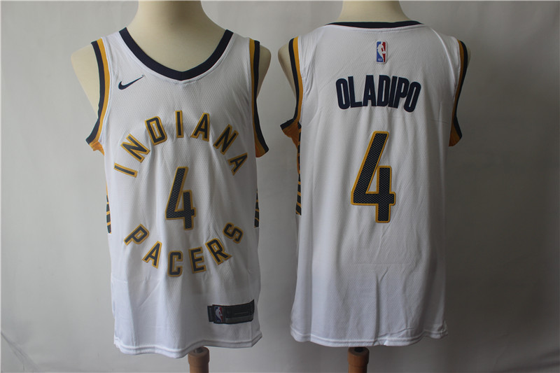 Pacers 4 Victor Oladipo White Nike Swingman Jersey,