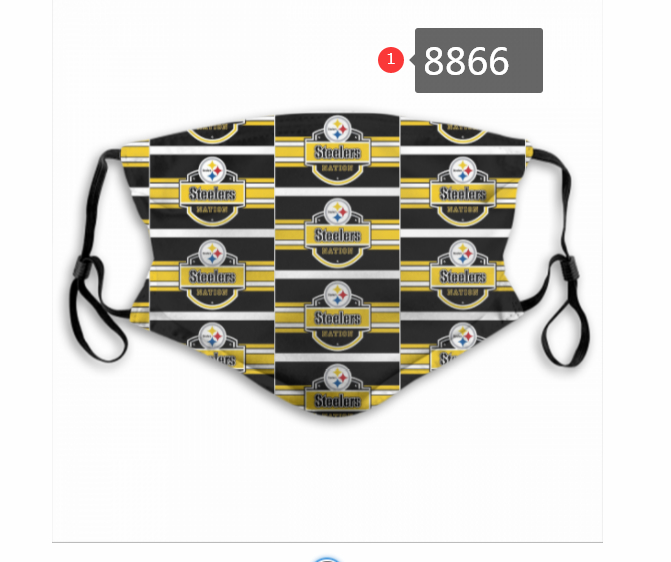 Pittsburgh-Steelers-Team-Face-Mask-Cover-with-Earloop-8866