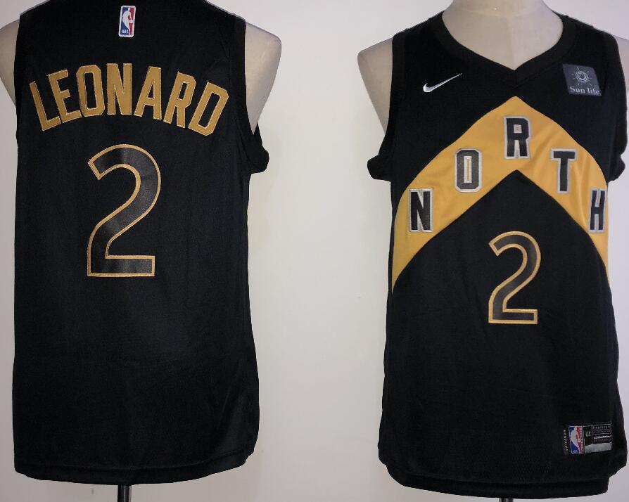 Raptors 2 Kawhi Leonard Black City Edition Nike Swingman Jersey