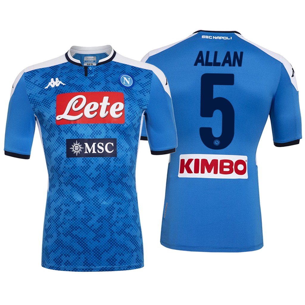 SSC Napoli #5 Allan Men's 19-20 Home Jersey