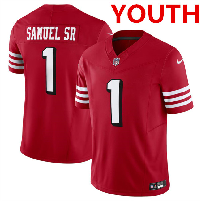 San Francisco 49ers #1 Deebo Samuel New Red F.U.S.E. Vapor Untouchable Limited Football Stitched Jersey