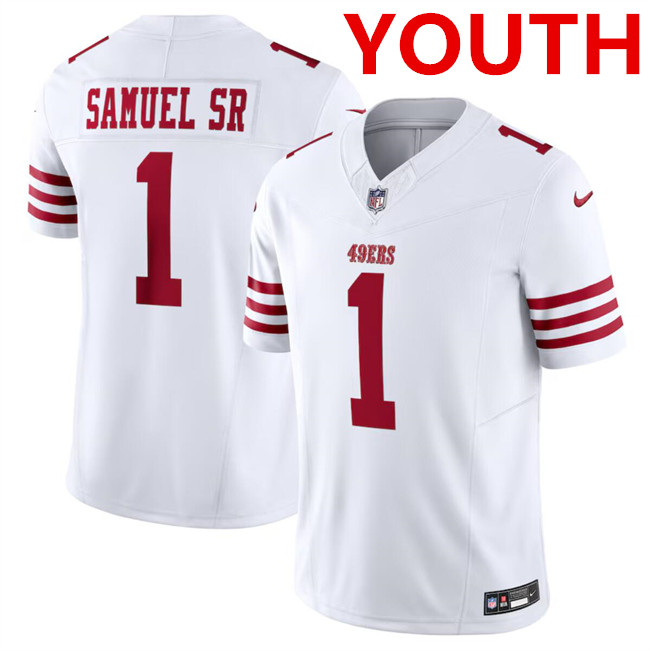 San Francisco 49ers #1 Deebo Samuel White F.U.S.E. Vapor Untouchable Limited Football Stitched Jersey