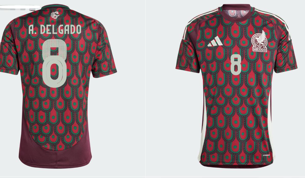 Kid/Women/Men Unisex Mexico #8 A.Delgado Home 2024-25 Jerseys