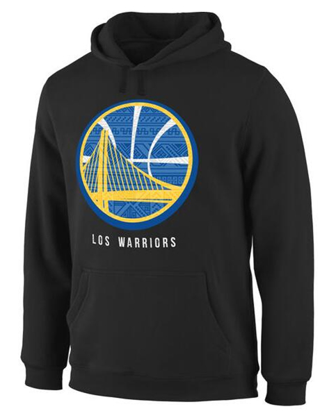 Warriors Team Logo Black Pullover Hoodie